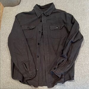 American Eagle Outfitters Charcoal Casual Button Down Shirt